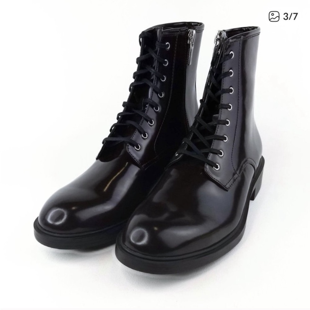 Reposhed- Calvin Klein 'Keigan' Box Leather Boots 11.5